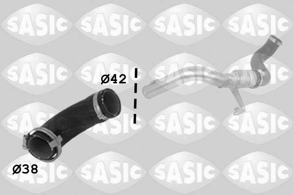 Charger Air Hose - 3336214 SASIC