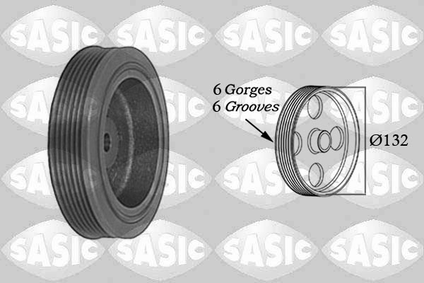 Belt Pulley, crankshaft - 4000704 SASIC