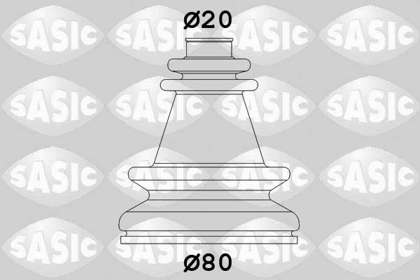Bellow Set, drive shaft - 4003406 SASIC