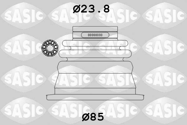 Kit cuffia, Semiasse - 4003419 SASIC