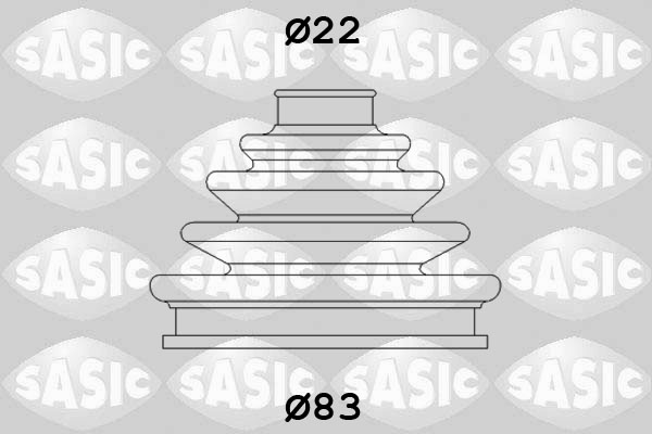 Bellow Set, drive shaft - 4003437 SASIC