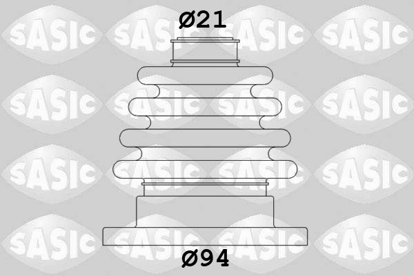 Kit cuffia, Semiasse - 4003444 SASIC