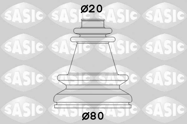 Kit cuffia, Semiasse - 4003454 SASIC