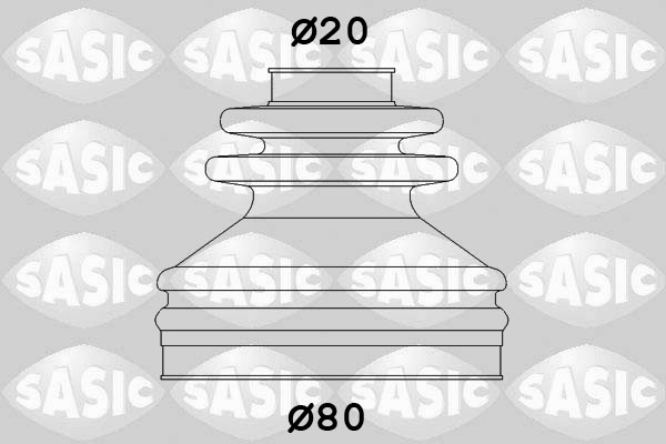Bellow Set, drive shaft - 4003467 SASIC