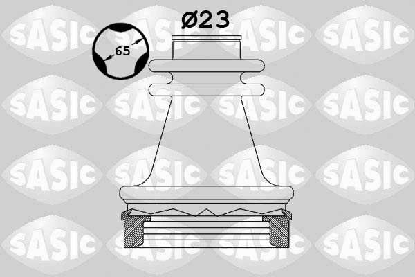 Kit cuffia, Semiasse - 4003472 SASIC