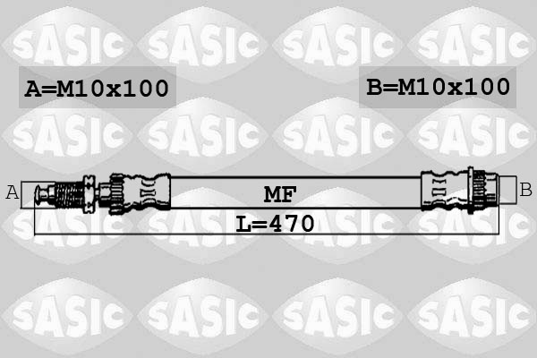 stabdžių žarnelė - 6604028 SASIC