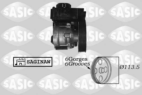 Pompa idraulica, Sterzo - 7070004 SASIC