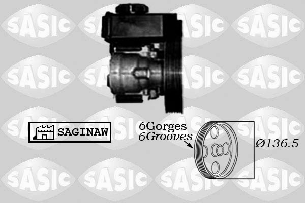 Pompa idraulica, Sterzo - 7070007 SASIC