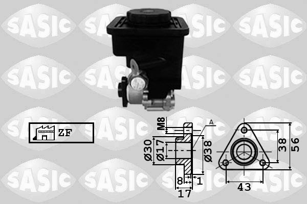 Pompa idraulica, Sterzo - 7076050 SASIC
