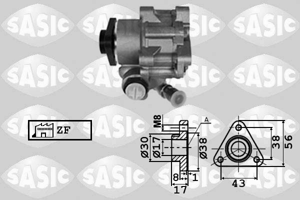 Pompa idraulica, Sterzo - 7076058 SASIC