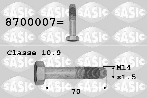 Pulley Bolt - 8700007 SASIC
