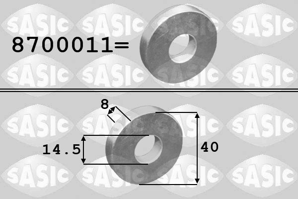 Washer, crankshaft pulley - 8700011 SASIC