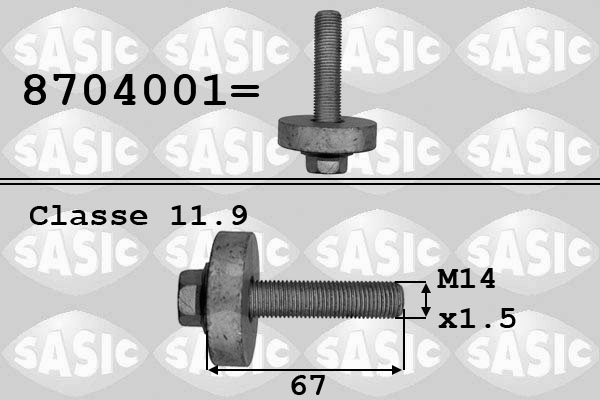 Bullone puleggia - 8704001 SASIC