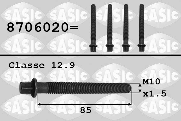 Bullone puleggia - 8706020 SASIC