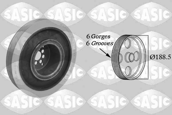 Puleggia cinghia, Albero a gomiti - 9001805 SASIC