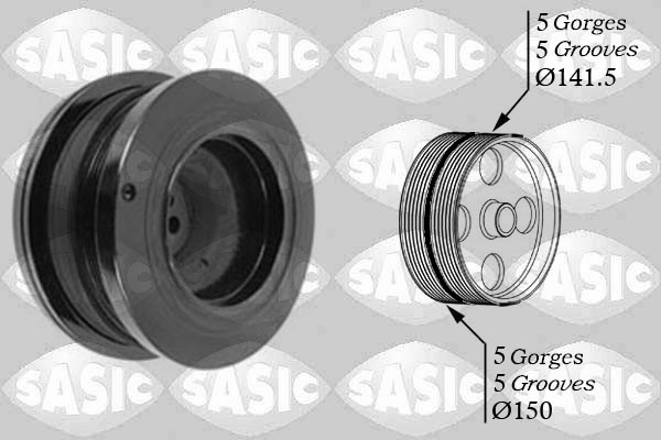 Puleggia cinghia, Albero a gomiti - 9001812 SASIC