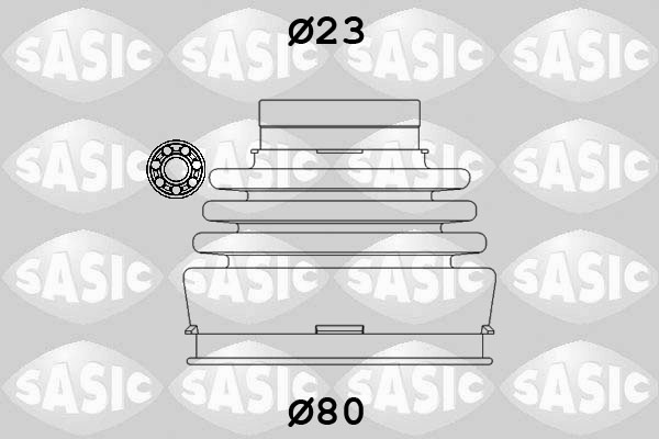 Kit cuffia, Semiasse - 9004630 SASIC