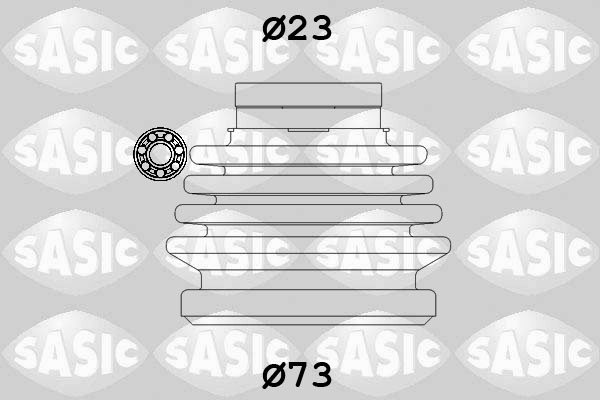 Kit cuffia, Semiasse - 9004631 SASIC