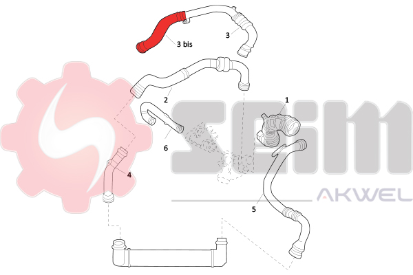 Charger Air Hose - 981528 SEIM