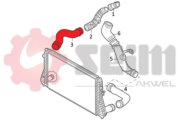 Charger Air Hose - 981937 SEIM