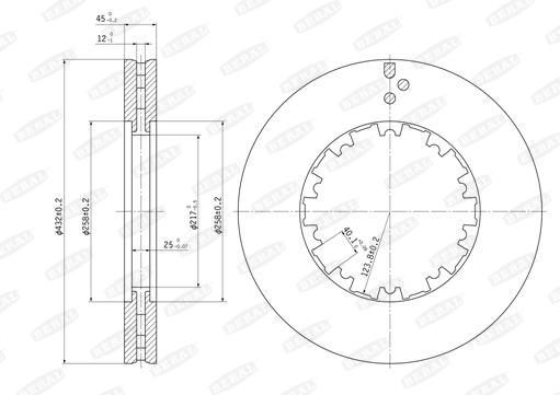 Brake Disc - BCR225A BERAL