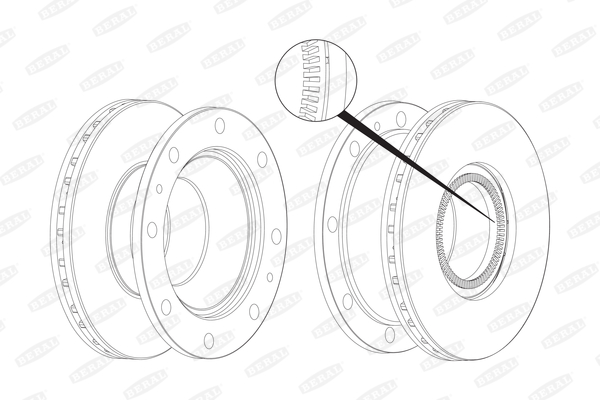 Brake Disc - BCR237A BERAL