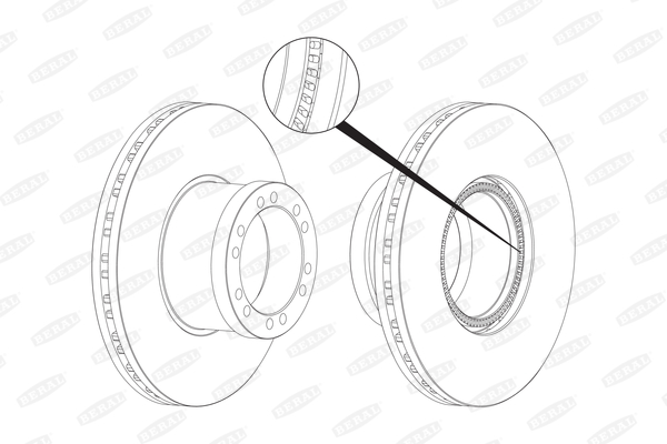 Brake Disc - BCR255A BERAL
