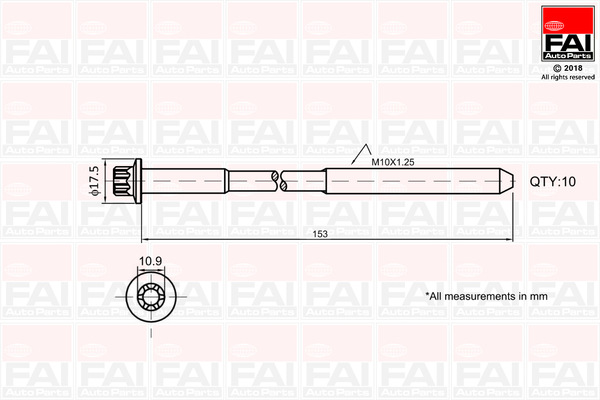 Kit bulloni testata - B701 FAI AutoParts