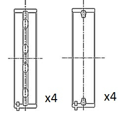 Cuscinetto albero a gomiti - BM1017-STD FAI AutoParts