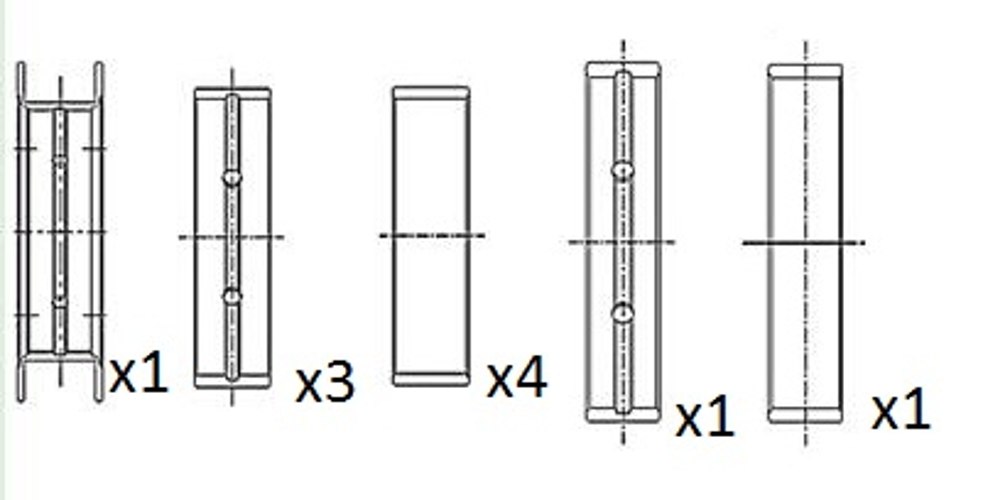 Crankshaft Bearings - BM1020-025 FAI AutoParts
