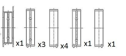 Cuscinetto albero a gomiti - BM1022-STD FAI AutoParts