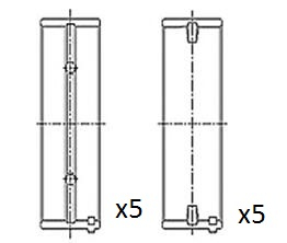 pagrindiniai guoliai, alkūninis velenas - BM1029-STD FAI AutoParts