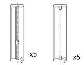 Crankshaft Bearings - BM1031-STD FAI AutoParts