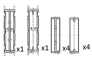 Crankshaft Bearings - BM1033-STD FAI AutoParts