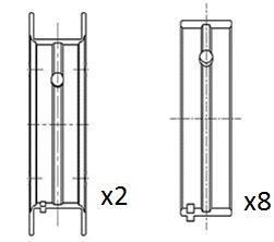 Crankshaft Bearings - BM1037-STD FAI AutoParts