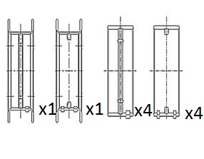 pagrindiniai guoliai, alkūninis velenas - BM1040-STD FAI AutoParts
