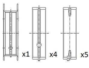 Crankshaft Bearings - BM1049-STD FAI AutoParts