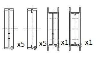 Crankshaft Bearings - BM1059-STD FAI AutoParts