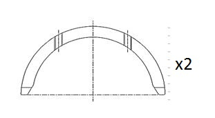 atraminis tarpiklis, alkūninis velenas - BT3006-STD FAI AutoParts