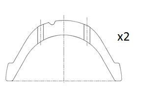 atraminis tarpiklis, alkūninis velenas - BT3013-STD FAI AutoParts