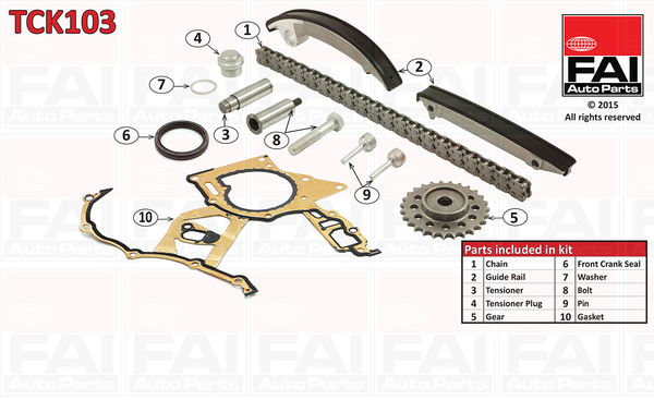 Timing Chain Kit - TCK103 FAI AutoParts