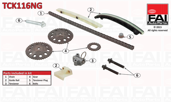 Timing Chain Kit - TCK116NG FAI AutoParts