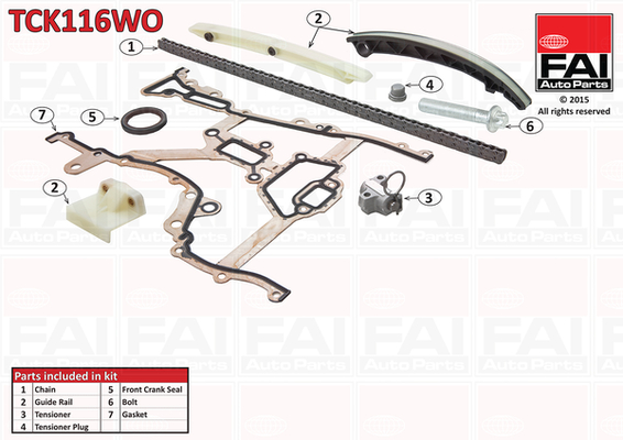Timing Chain Kit - TCK116WO FAI AutoParts