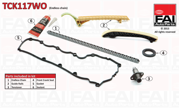 Timing Chain Kit - TCK117WO FAI AutoParts