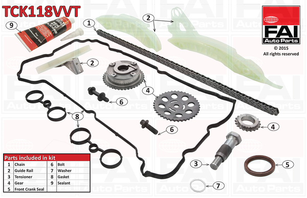 Timing Chain Kit - TCK118VVT FAI AutoParts