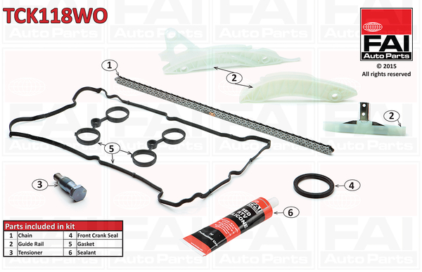 Timing Chain Kit - TCK118WO FAI AutoParts