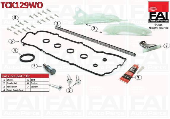 Kit catena distribuzione - TCK129WO FAI AutoParts