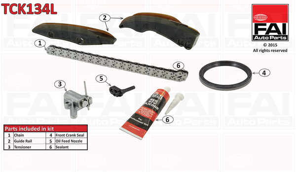 Kit catena distribuzione - TCK134L FAI AutoParts