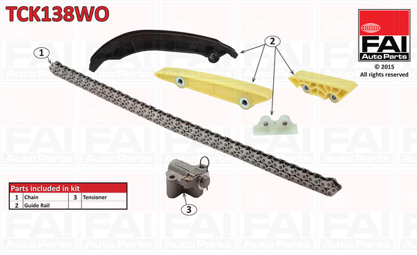 Timing Chain Kit - TCK138WO FAI AutoParts