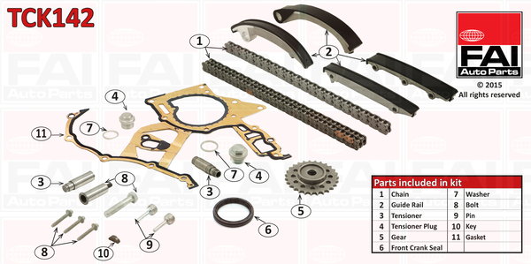 Timing Chain Kit - TCK142 FAI AutoParts